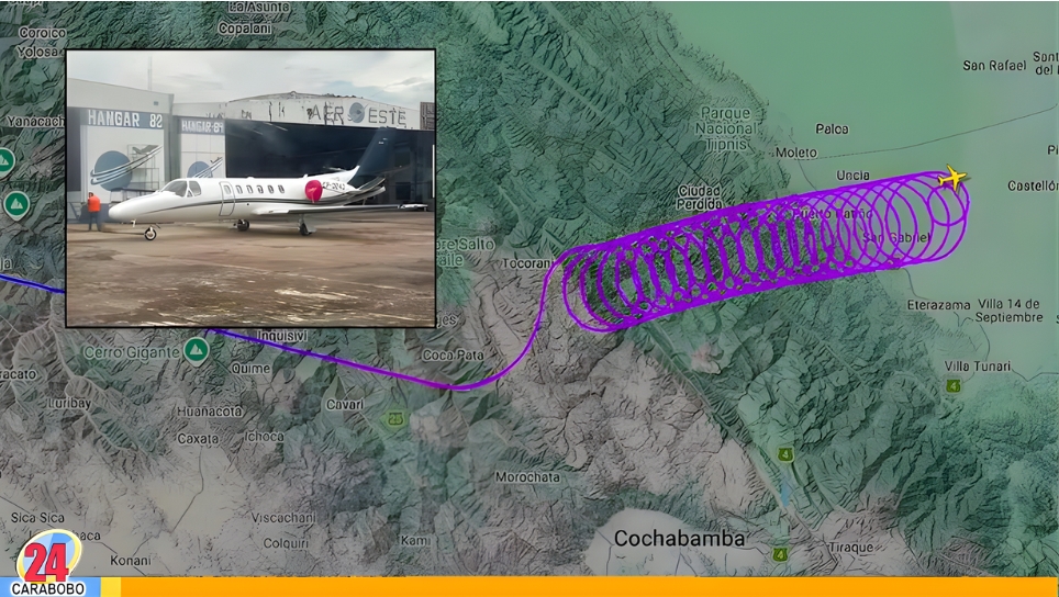 Avión desaparecido en Bolivia