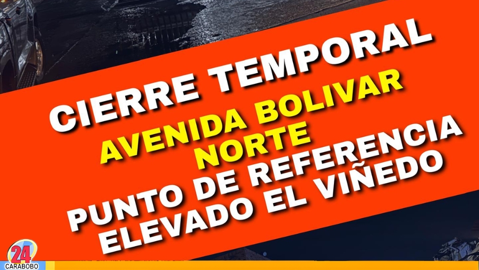 Cierre de la Av. Bolívar de Valencia
