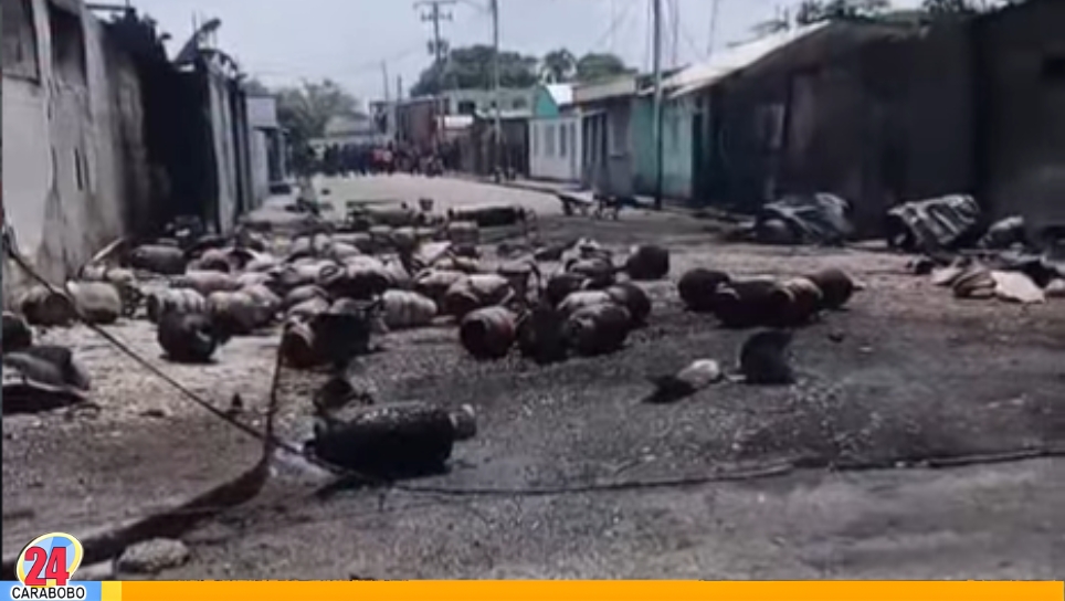 Explosión de bombonas en San Carlos