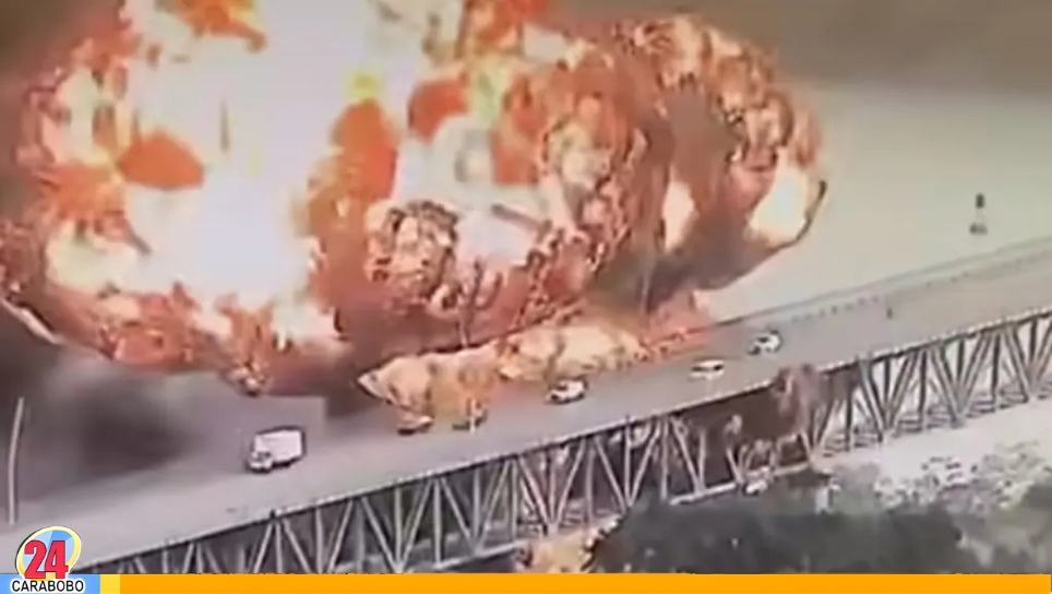Explosión e incendio en Puente de Panamá