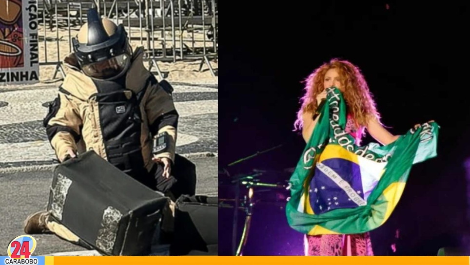 Explosivo en concierto de Shakira en Brasil