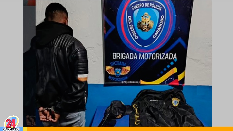 Portaba prendas alusivas al CICPC en Naguanagua