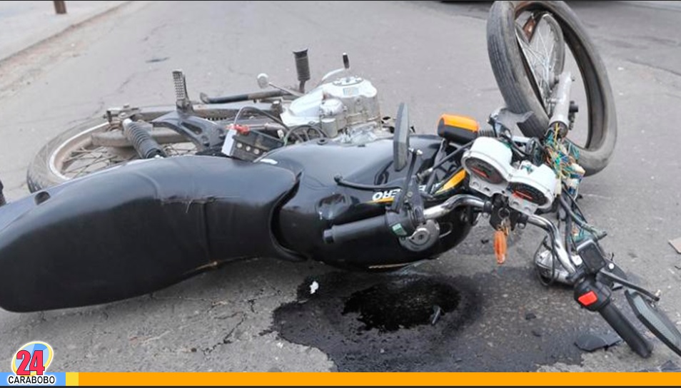 Accidente de moto en Guacara