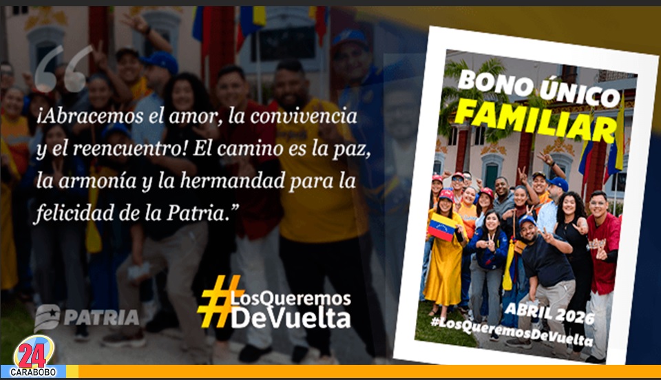 El Bono Único Familiar abril 2026