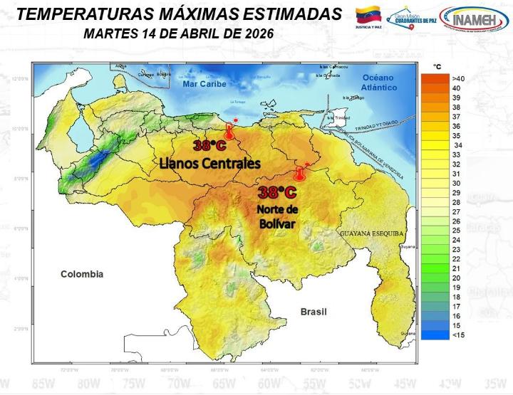 Boletín del clima hoy 14 de abril de 2026