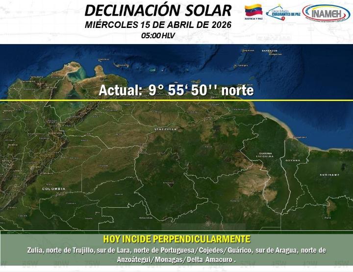 Clima hoy 15 de abril de 2026 en Venezuela
