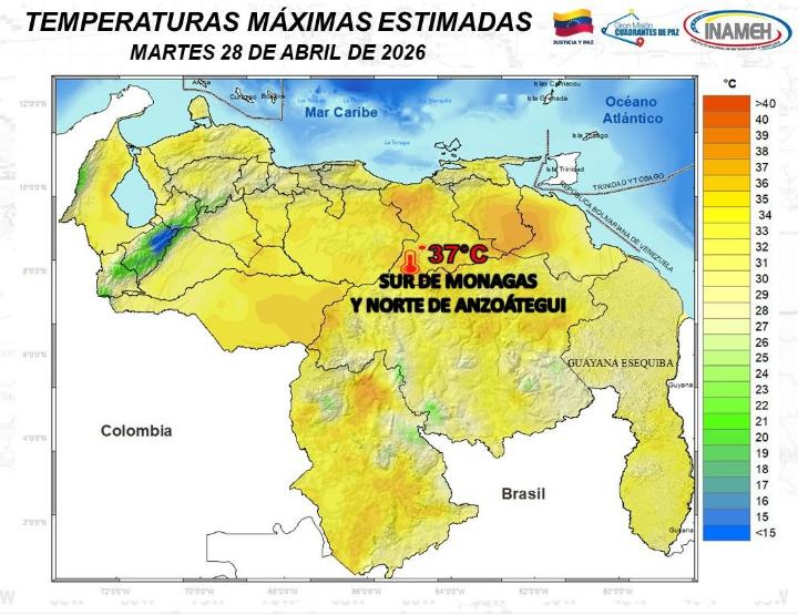 Estado del tiempo hoy 28 de abril