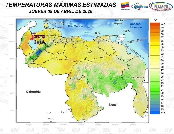 Clima hoy 9 de abril de 2026