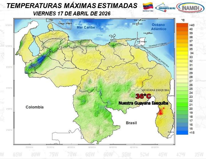 Estado del tiempo hoy 17 de abril de 2026