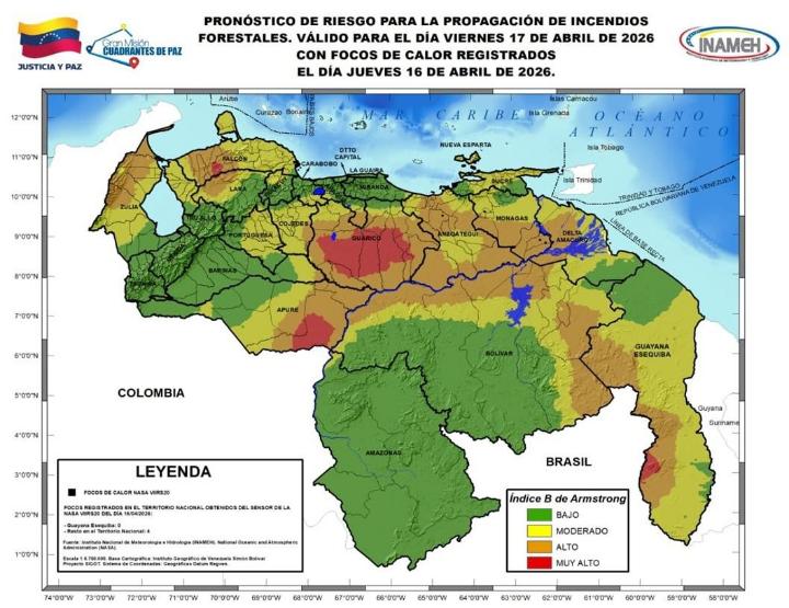 Estado del tiempo hoy 17 de abril de 2026