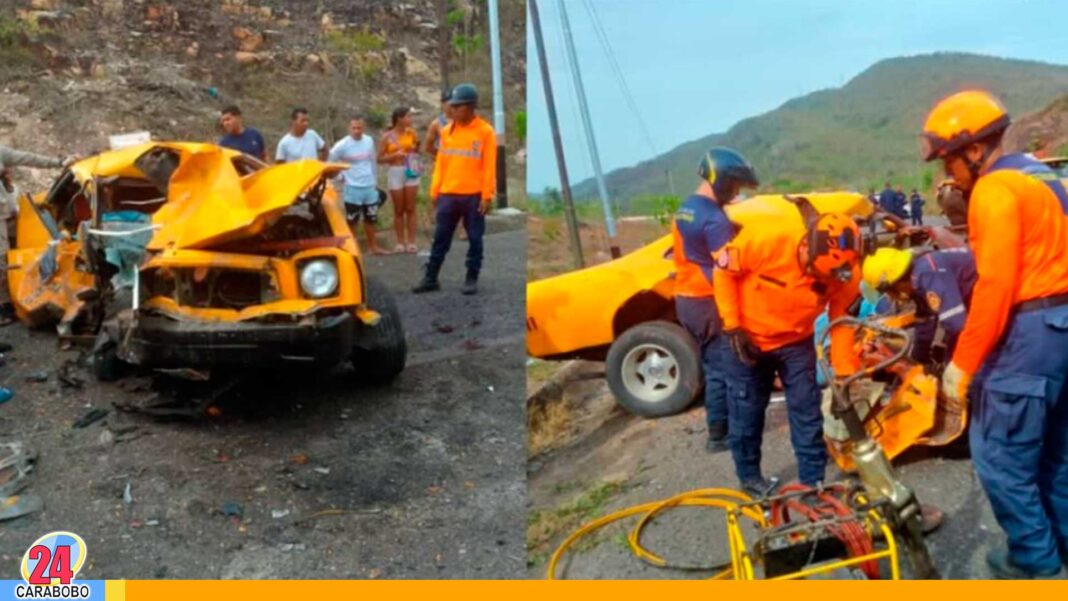 colisión carretera Puerto La Cruz Cumaná