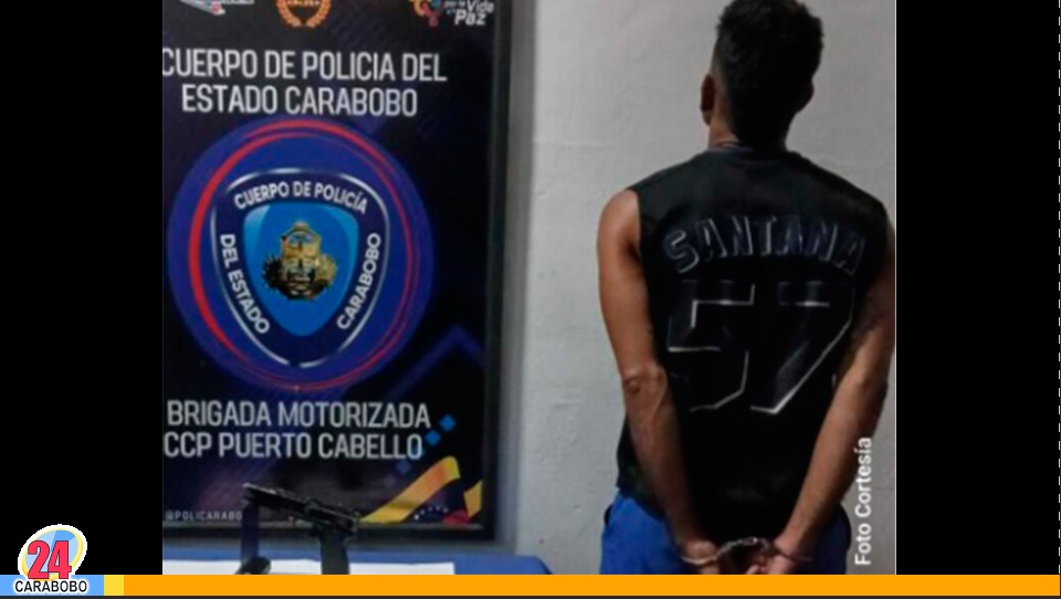 Capturado en Puerto Cabello con un facsímil de arma de fuego