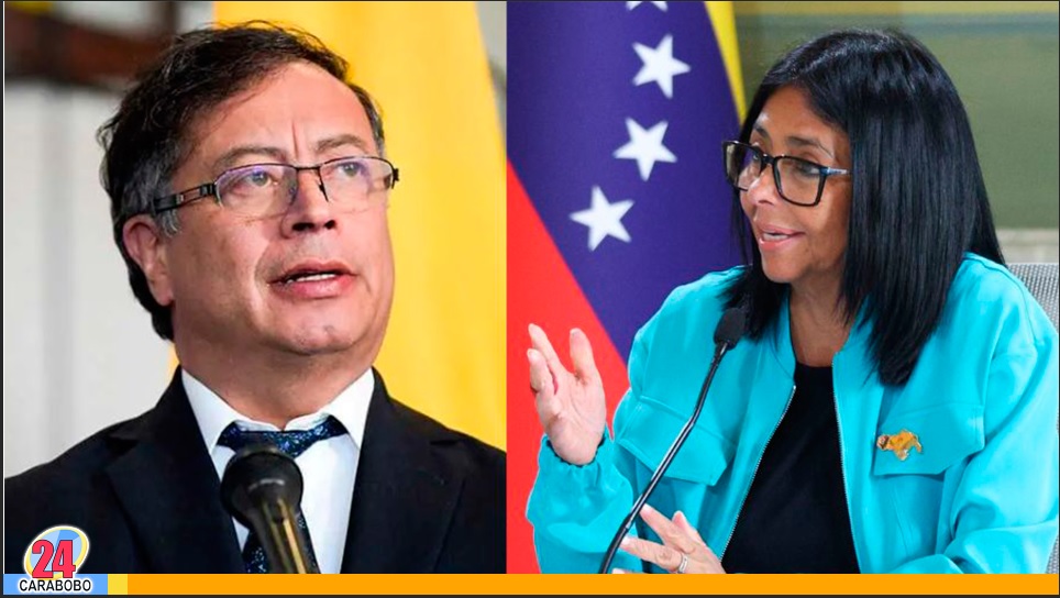 Gustavo Petro y Delcy Rodríguez