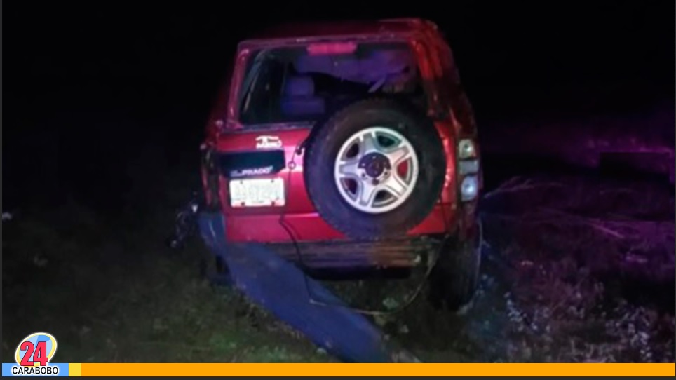 Vuelco de una camioneta en Falcón
