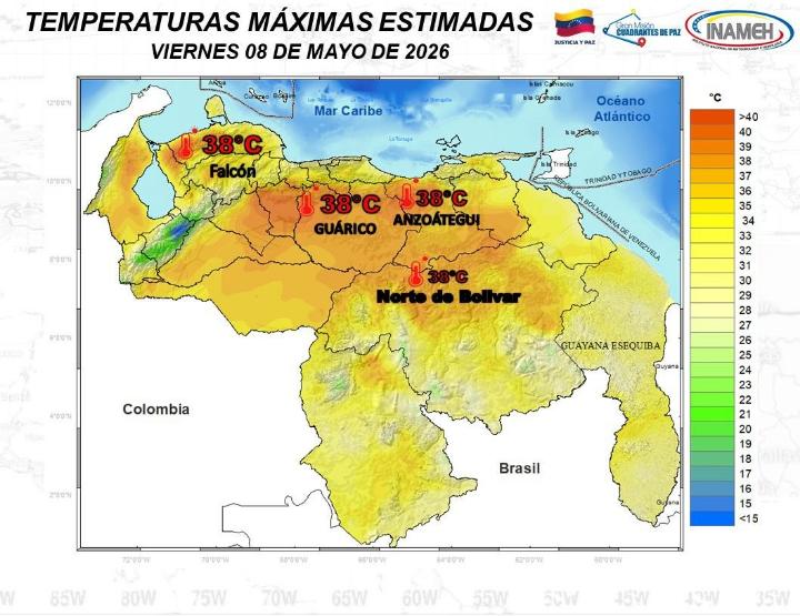 estado del tiempo 8 de mayo