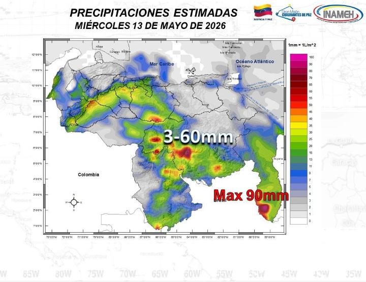 Clima hoy 13 de mayo de 2026