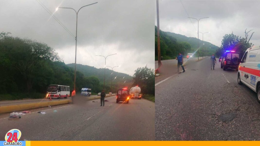 Derrape autopista Valencia Puerto Cabello