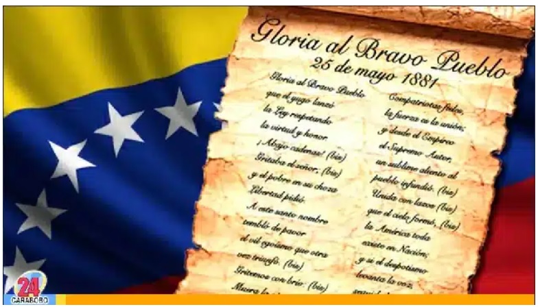 Las efemérides del 25 de mayo nos recuerda que un día como hoy se establece el Gloria al Bravo Pueblo como Himno Nacional de Venezuela.