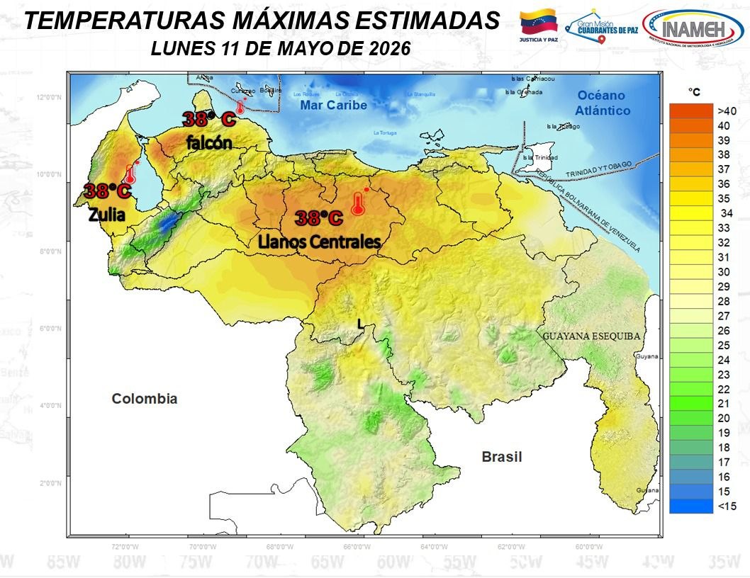 Estado del tiempo hoy 11 de mayo de 2026