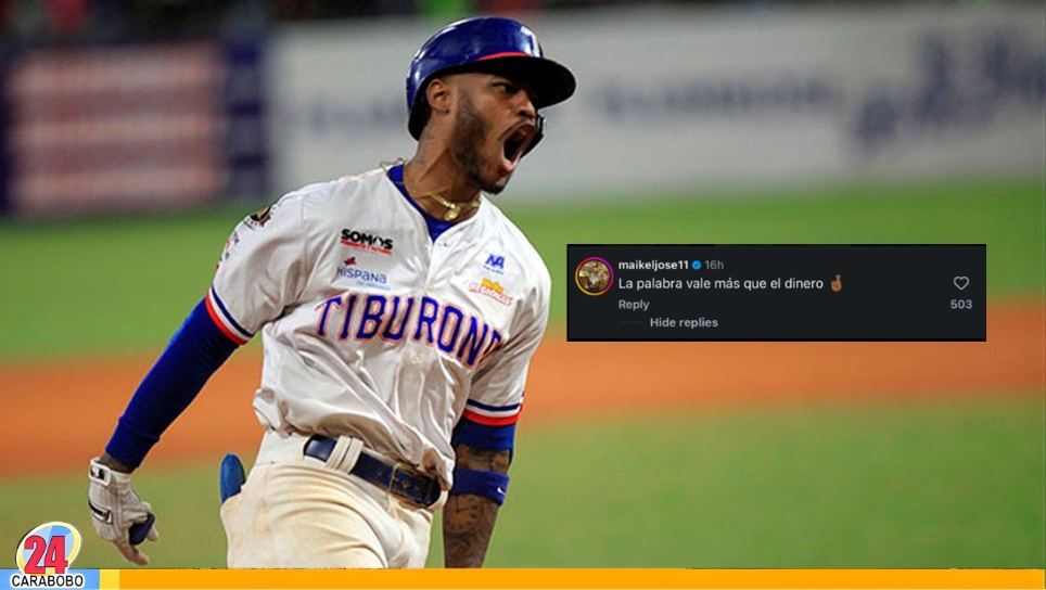 Maikel García en los Tiburones de La Guaira