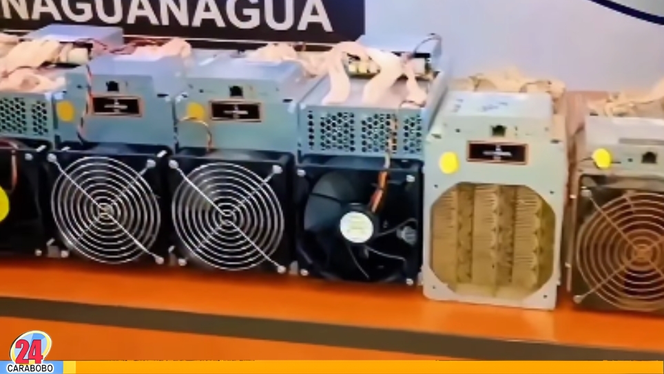 Máquinas de minería digital en Naguanagua