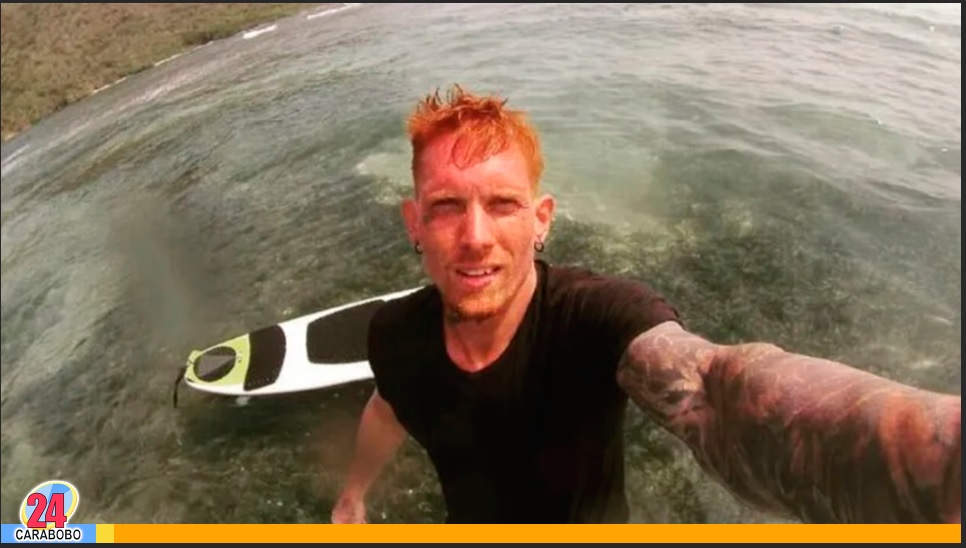 Kitesurfista venezolano Augusto Corrente
