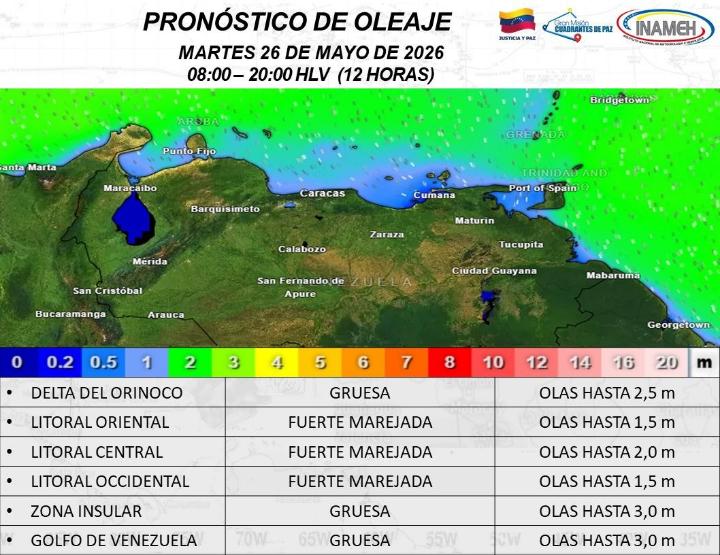 Clima hoy 26 de mayo de 2026