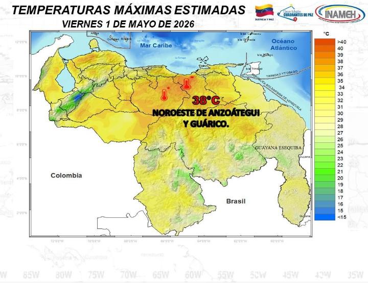 Clima hoy 1º de mayo de 2026