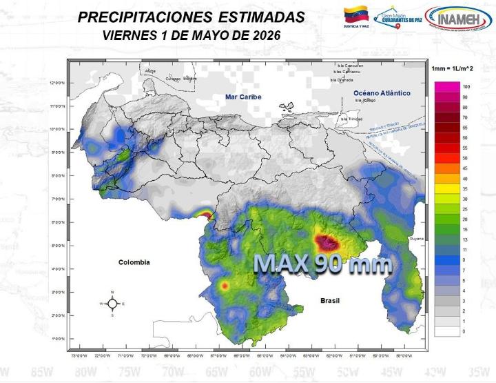 Clima hoy 1º de mayo de 2026
