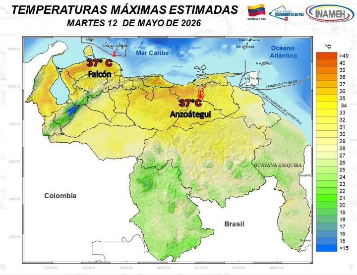 Estado del tiempo hoy 12 de mayo de 2026