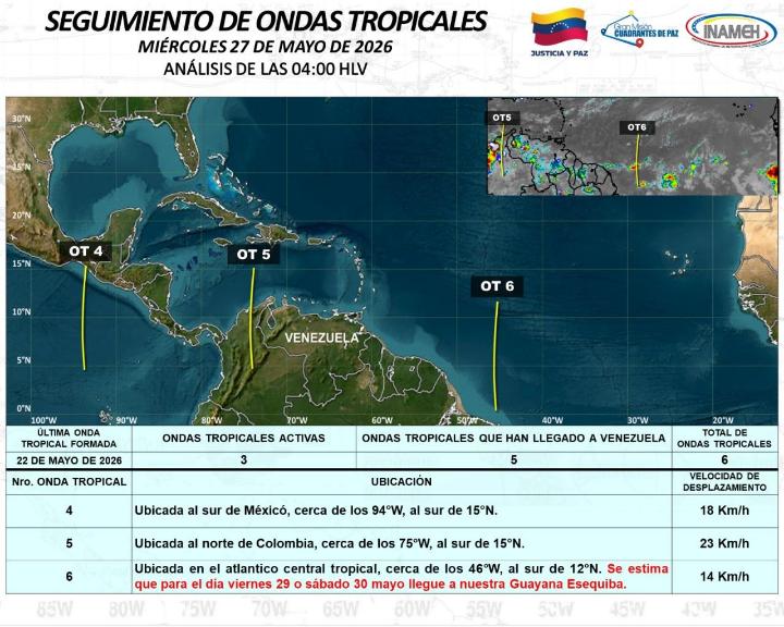 Estado del tiempo hoy 27 de mayo de 2026