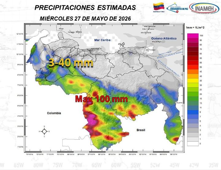 Estado del tiempo hoy 27 de mayo de 2026