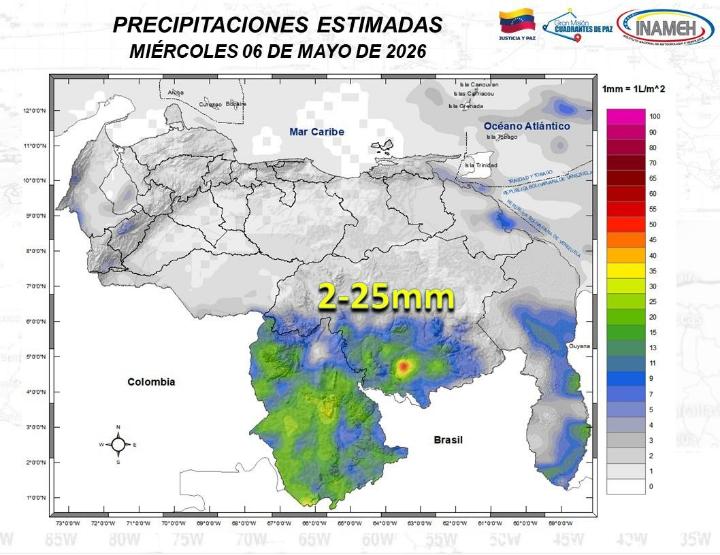 Estado del tiempo hoy 6 de mayo de 2026
