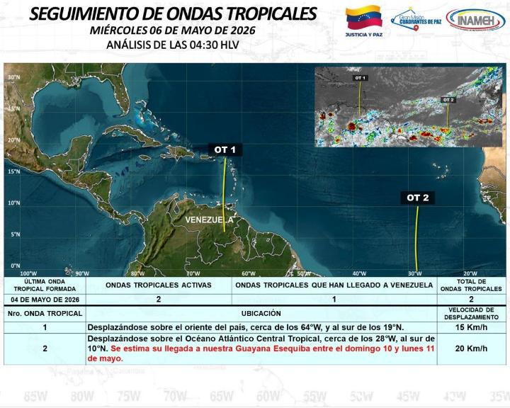 Estado del tiempo hoy 6 de mayo de 2026