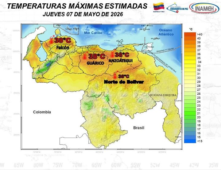 Estado del tiempo hoy 7 de mayo de 2026