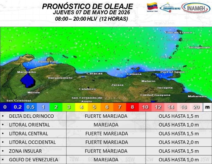 Estado del tiempo hoy 7 de mayo de 2026