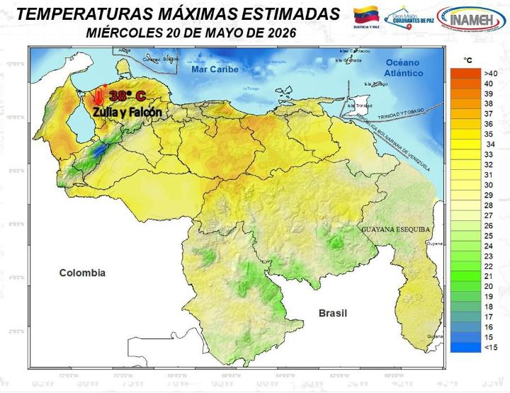 Estado del tiempo hoy 20 de mayo de 2026