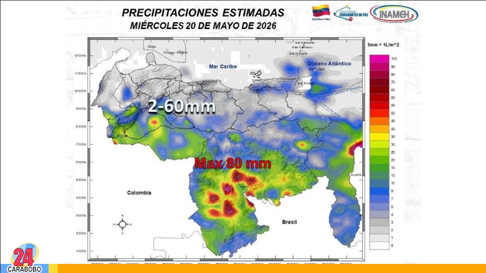 Onda Tropical 4 en el oriente del país
