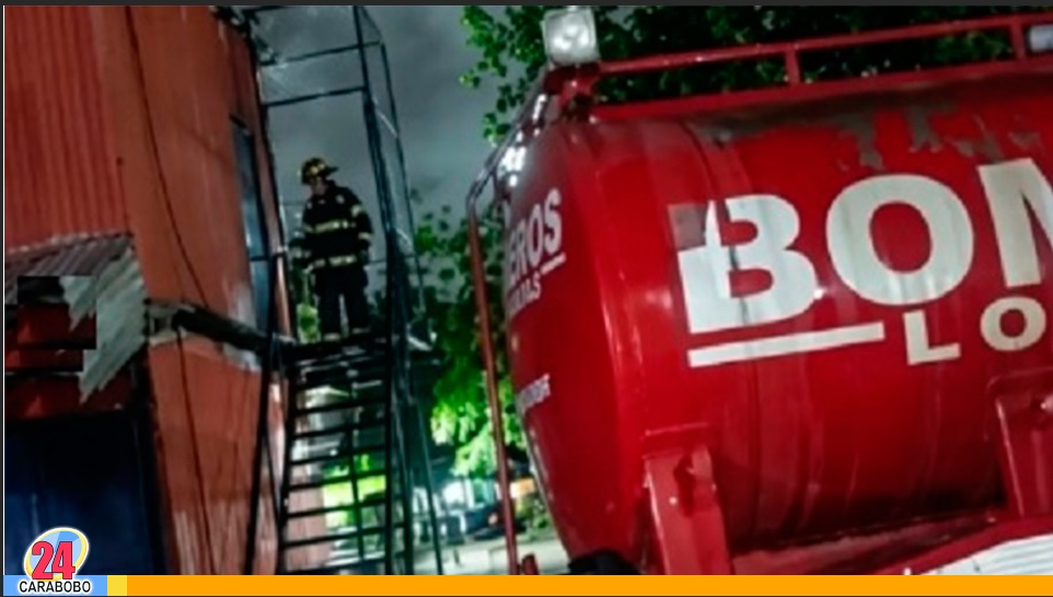 Controlado incendio de estructura en Las Agüitas, Los Guayos