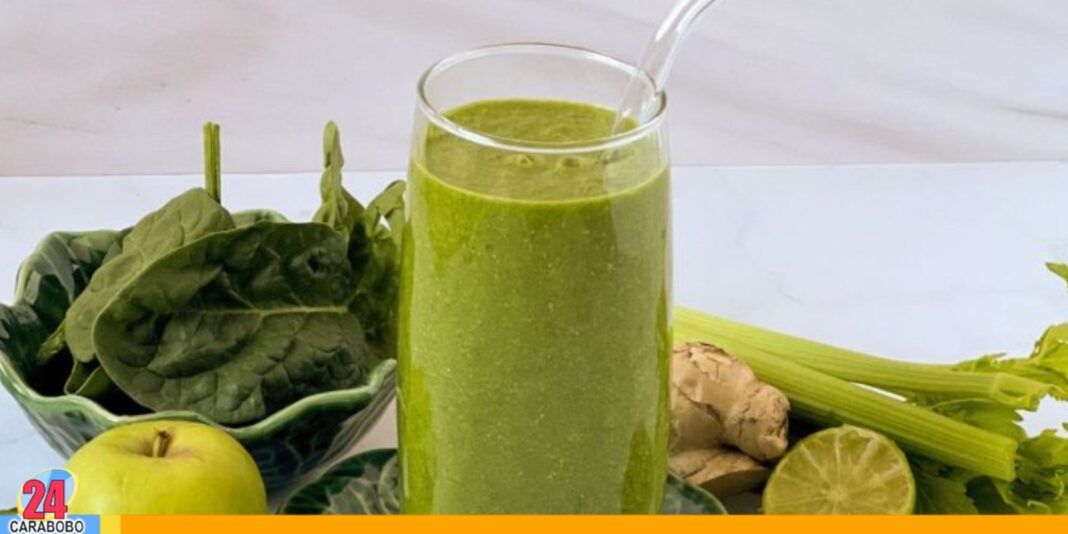 Batido verde con linaza