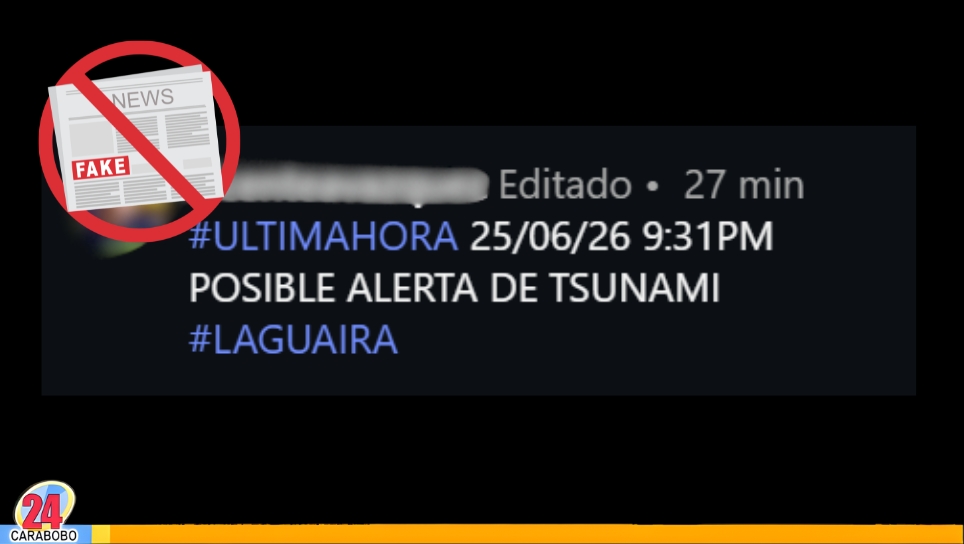 Falsa la alerta de tsunami en La Guaira