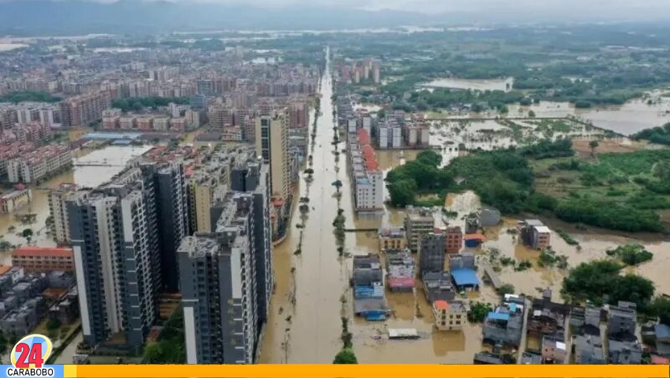 Fuertes lluvias en el Sur de China