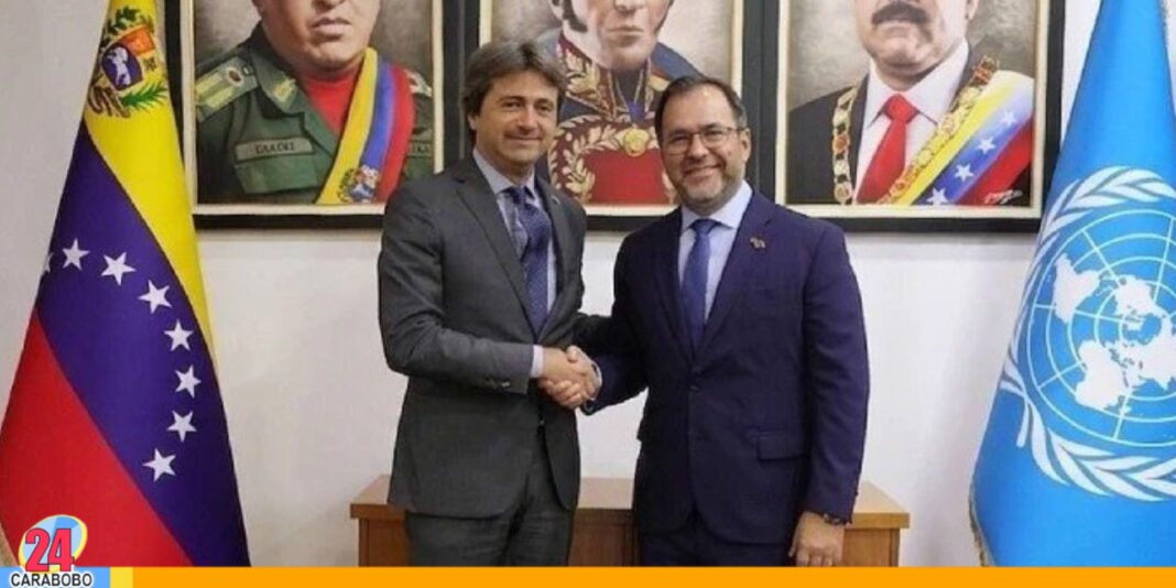 Yván Gil recibe coordinador de la ONU