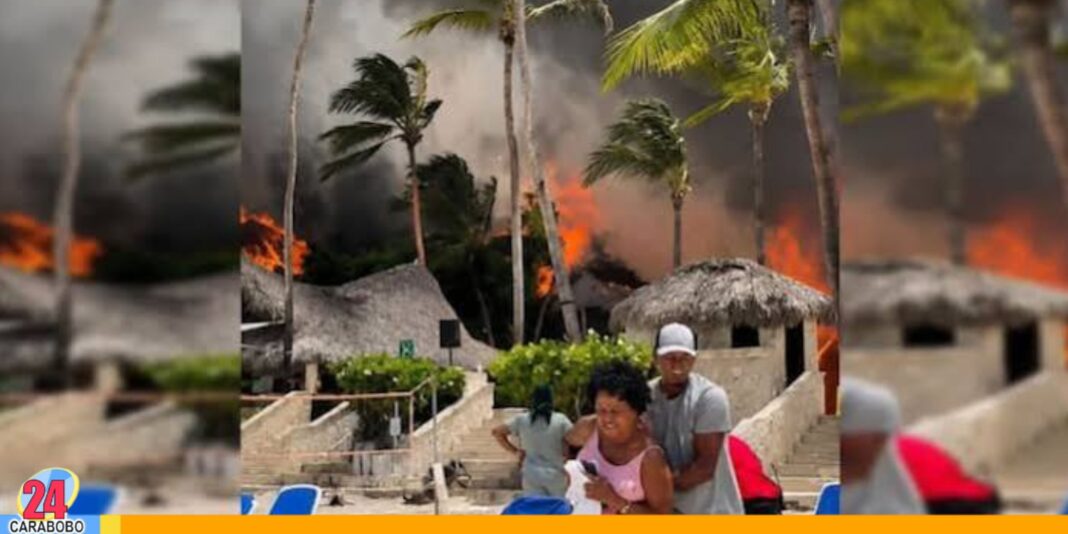 incendio hotel de lujo de República Dominicana