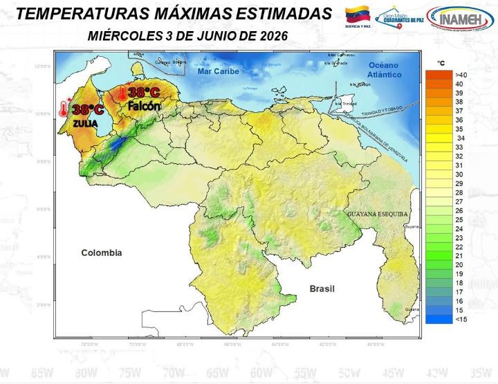 Estado del tiempo hoy 3 de junio de 2026