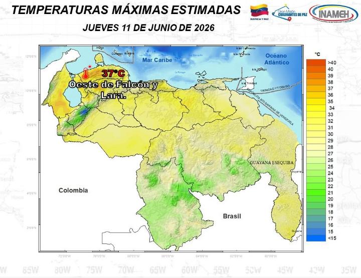 Estado del tiempo hoy 11 de junio de 2026