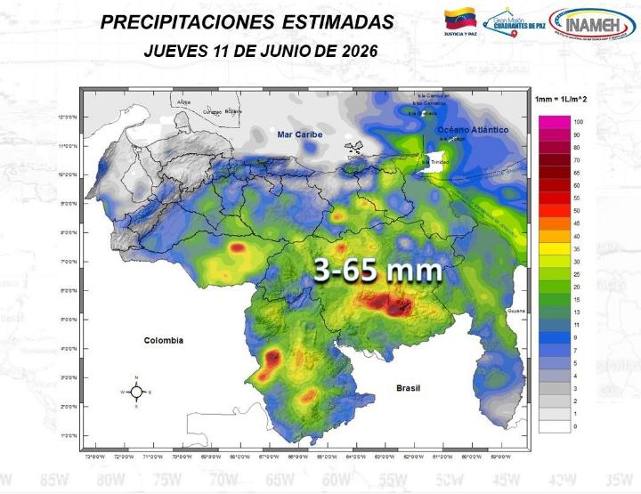 Estado del tiempo hoy 11 de junio de 2026