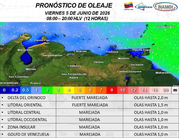 clima hoy 5 de junio de 2026 