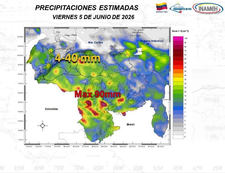 clima hoy 5 de junio de 2026 