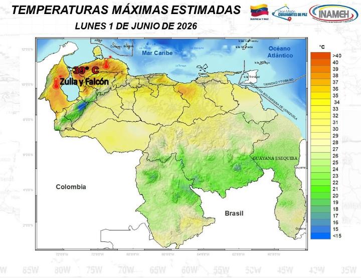 Estado del tiempo hoy 1º de junio de 2026